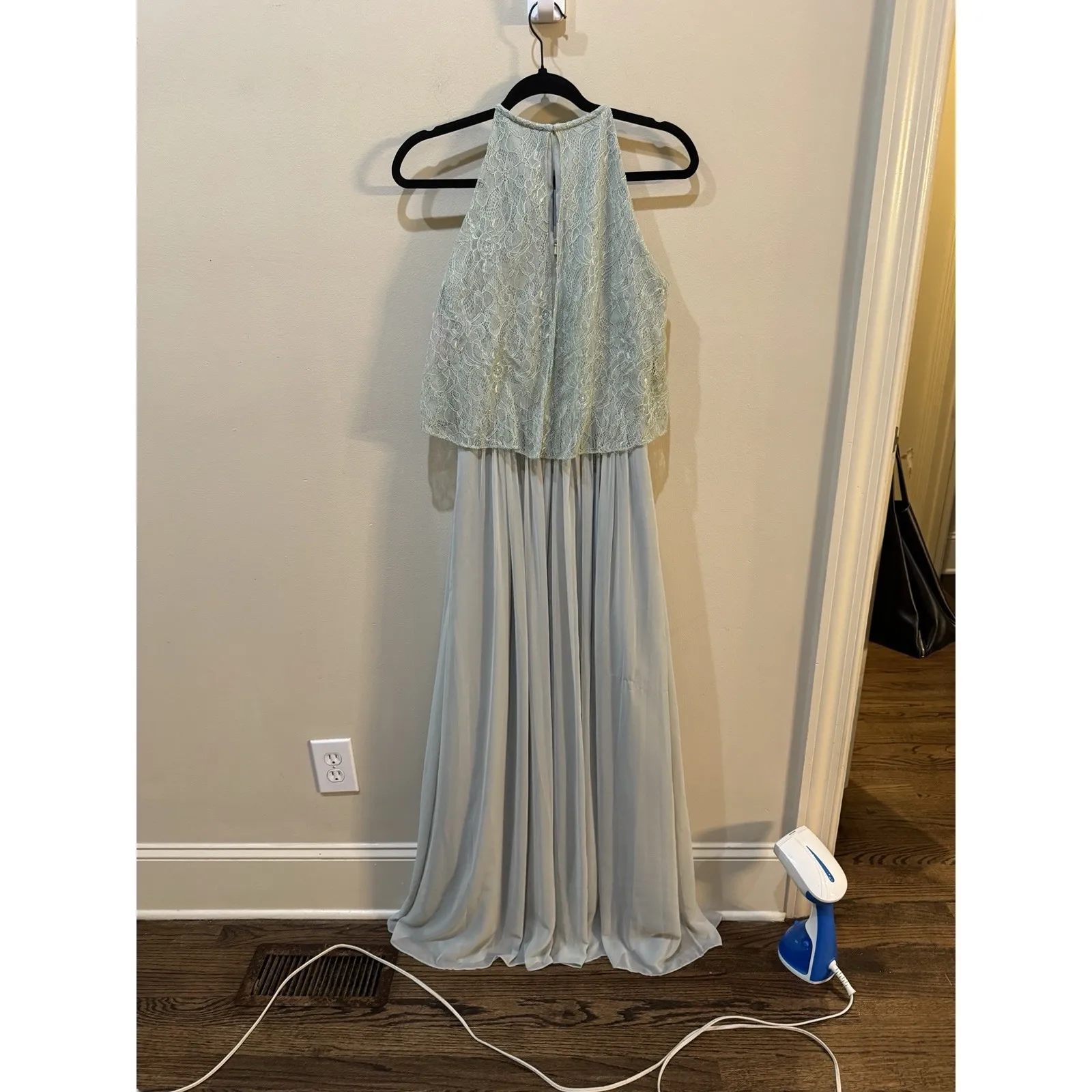 After Six Formal Lace Tulle Dress‎ Size 8 Celadon Formal Wedding Green - Image 3