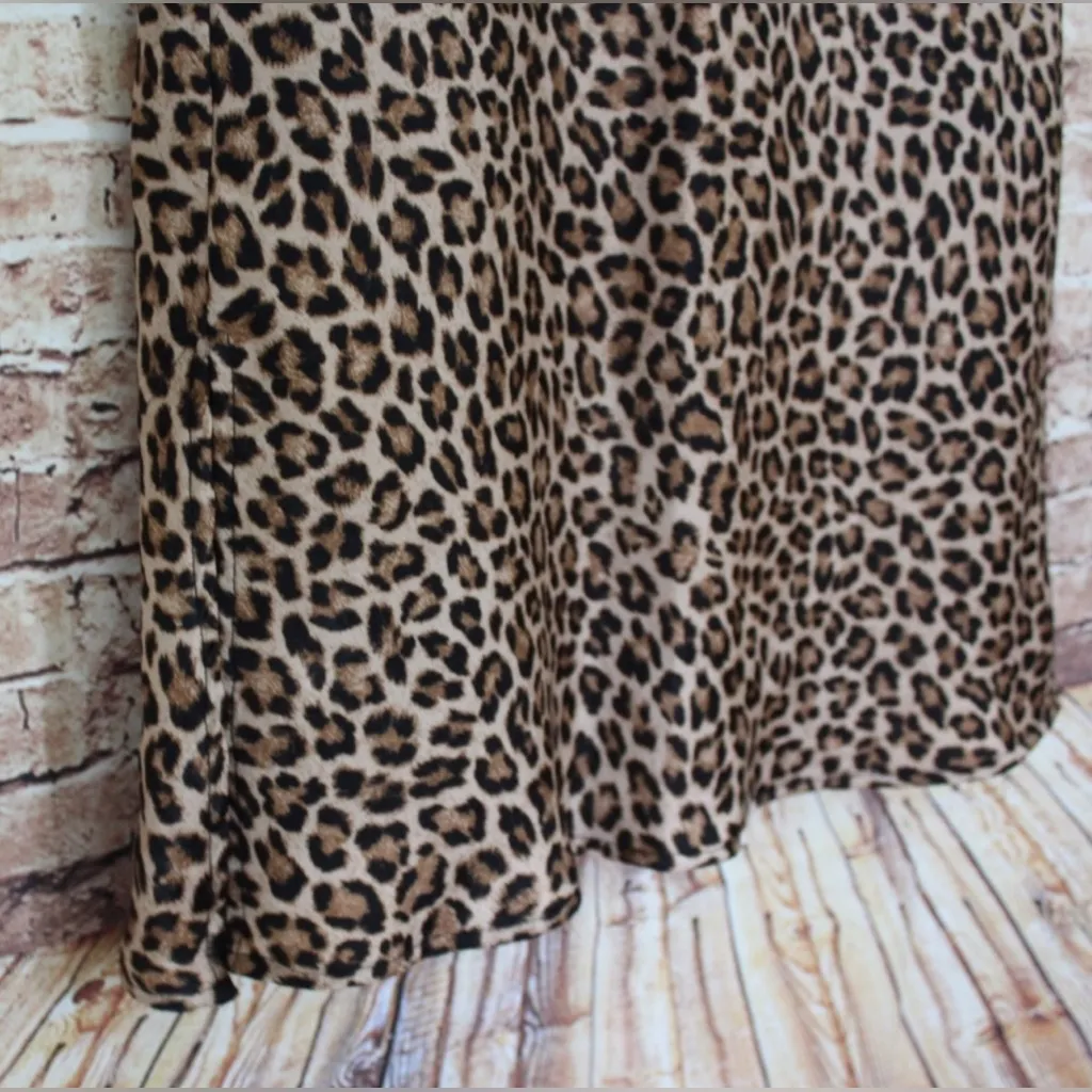 Forgotten Grace | Midi Cheetah Satin Slip Skirt - Image 3