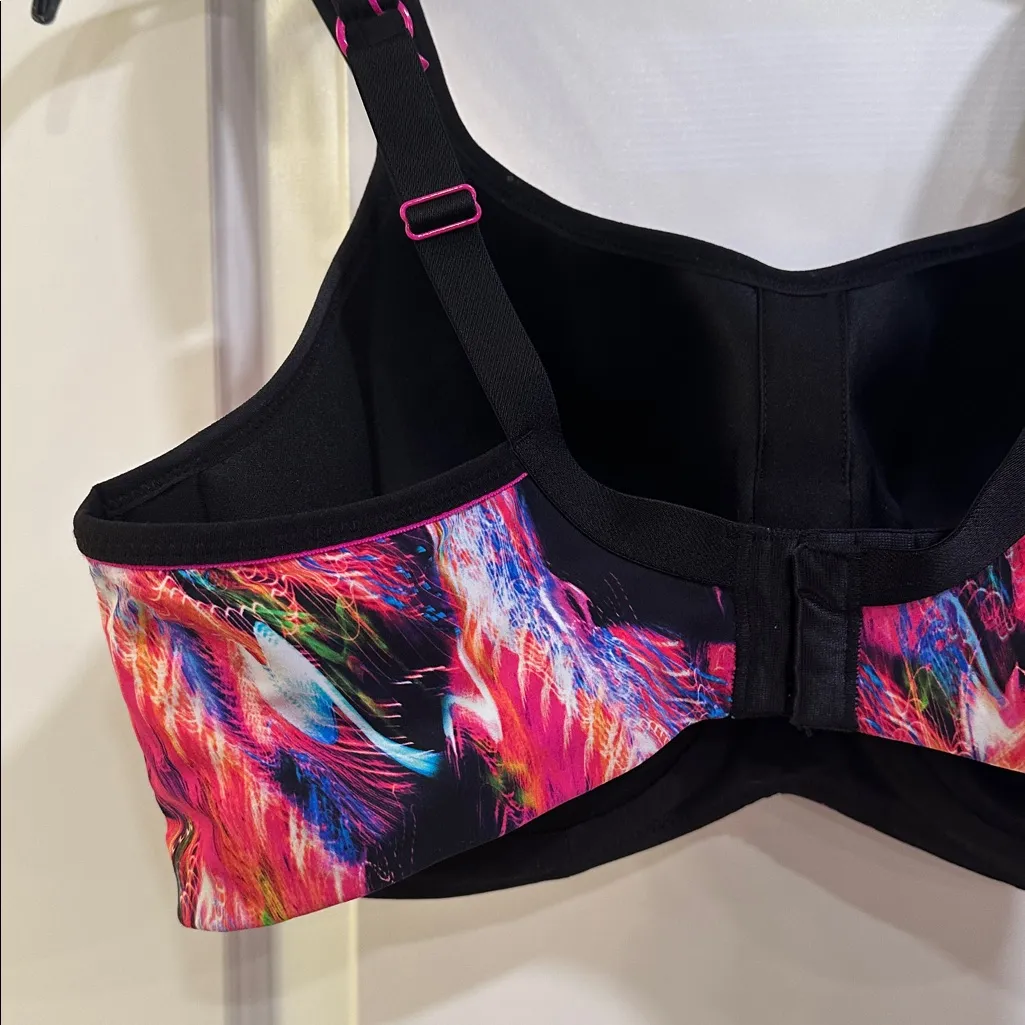 Panache Wire Power Sports Bra 5021A NWOT Size 38E Galaxy Print US 38DDD - Image 9