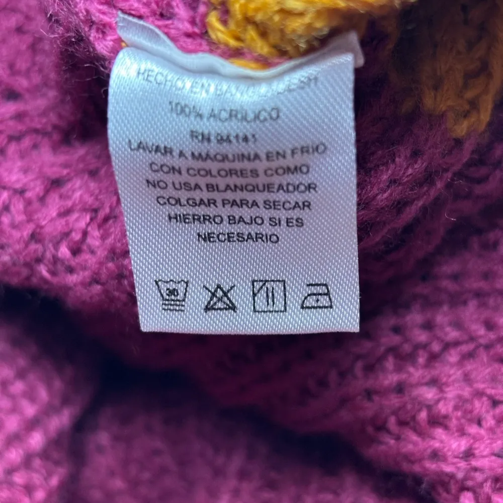 CURATED by Instant Message long Sleeve Boxy Sweater XLarge White Mustard Size XL - Image 9