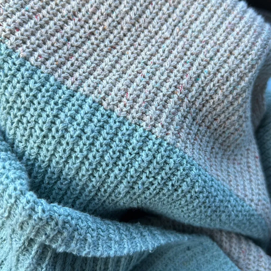 Anthropologie Pilcro Longline Sweater Vest V Neck Stripe M fall - Image 5