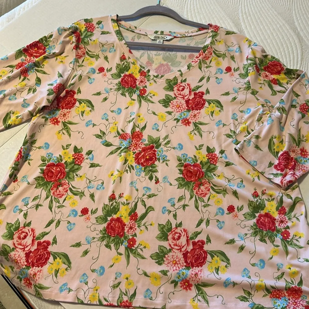 Ladies shirt Sz XL by The Pioneer Women Pink - Image 4