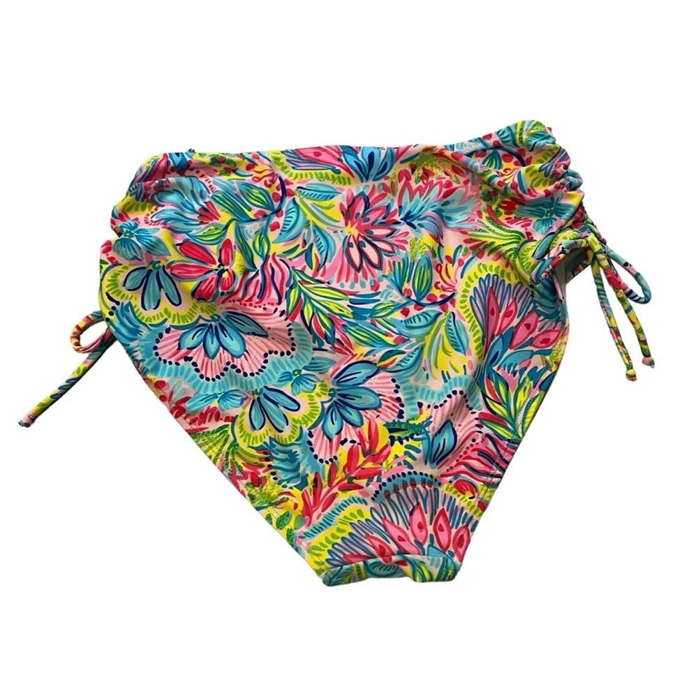 NWOT, Stella Parker Swim Bikini Bottom Adjustable Strap Floral Print, Sz M - Image 2