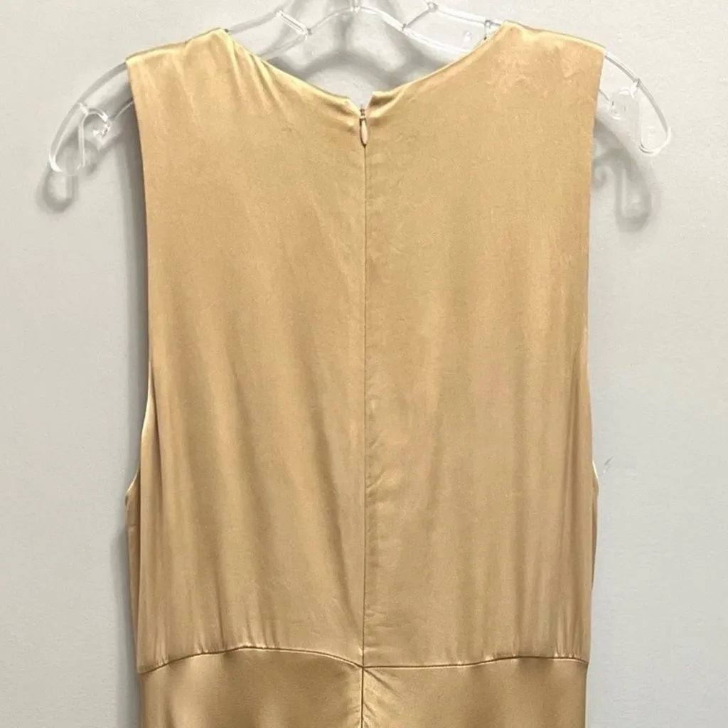 Shona Joy Felicity Sleeveless Plunge Tie Front Midi Maxi Dress in Porcini 8 - Image 6