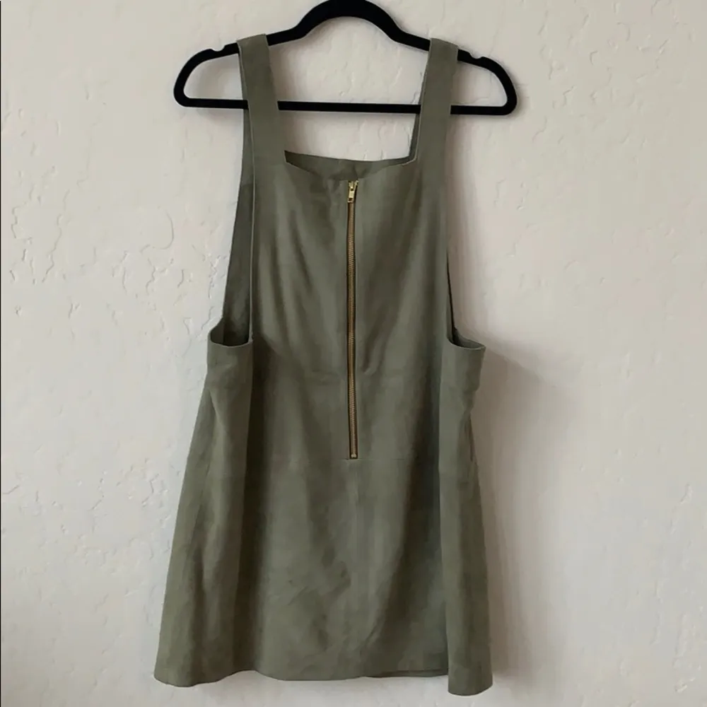 Free People Square Neck Suede Dress - Image 10