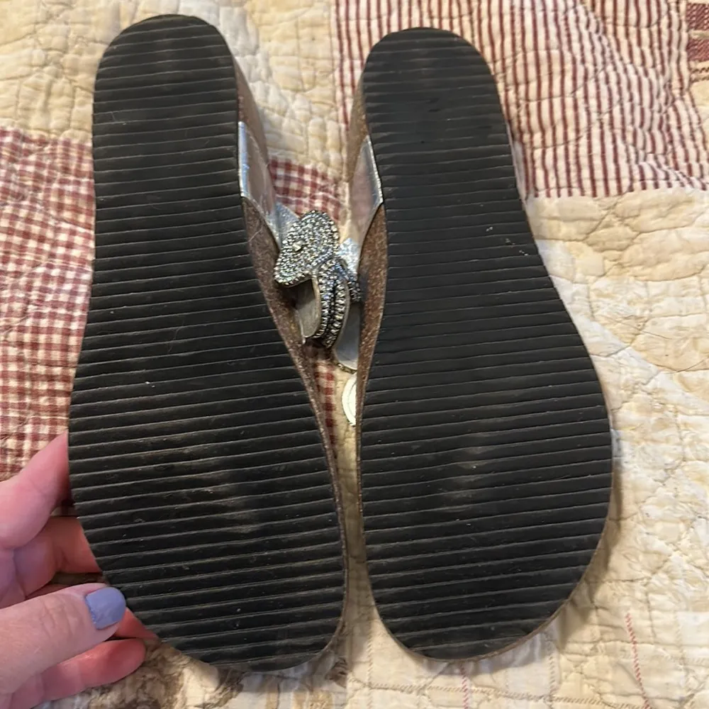 Sparkly rhinestone sandals Size 9 - Image 3