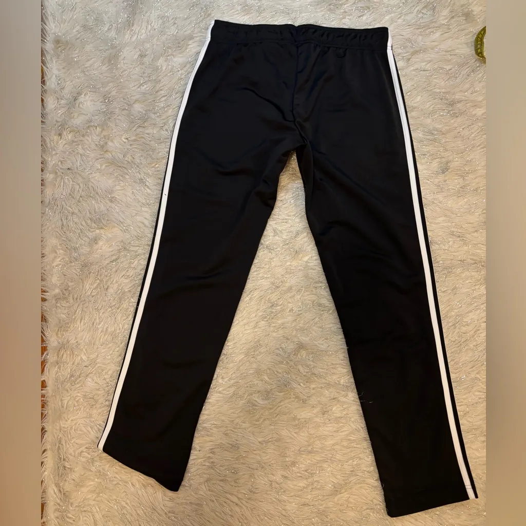 Adidas Black Women’s 3 Stripes Sports  Track Joggers Size M - Image 3