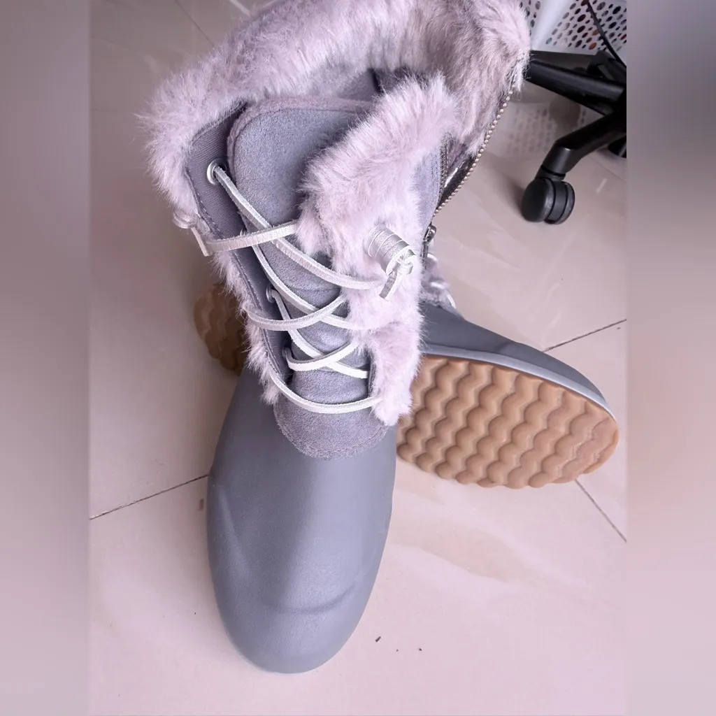 Sperry Women's Maritime Repel Suede Snow Boot w/ Thinsulate™ Size 11, NWT Gray - Image 12