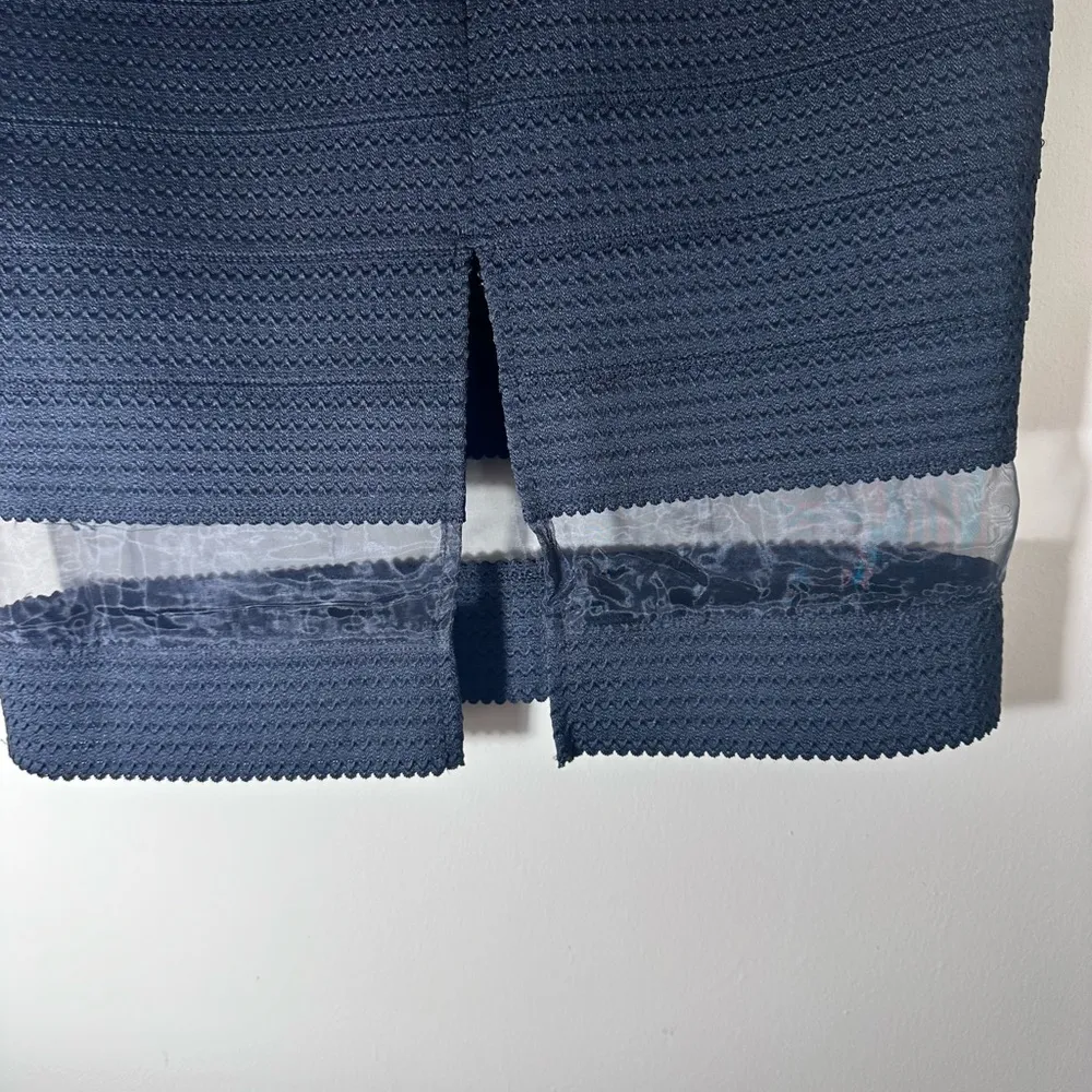 Express black pencil skirt mesh bottom business office work size Small - Image 5