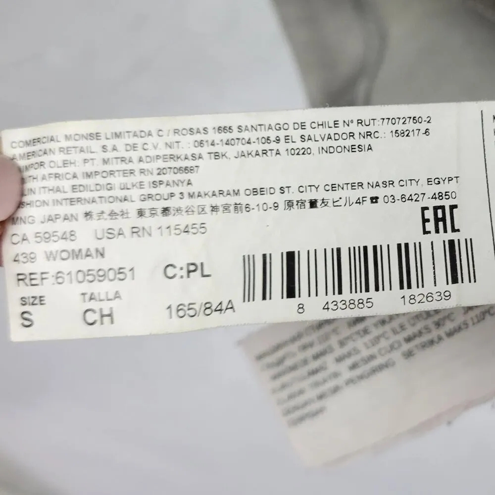 MNG Suit Women's Cocktail Dress 4 Silver Gray Sleeveless Round Neck Back Zip - Image 15