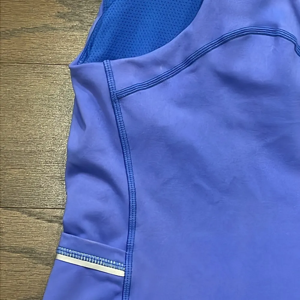 Senita Athletics Purple/Blue Racerback Tank w/ Built in Bra - Size XS - Image 6