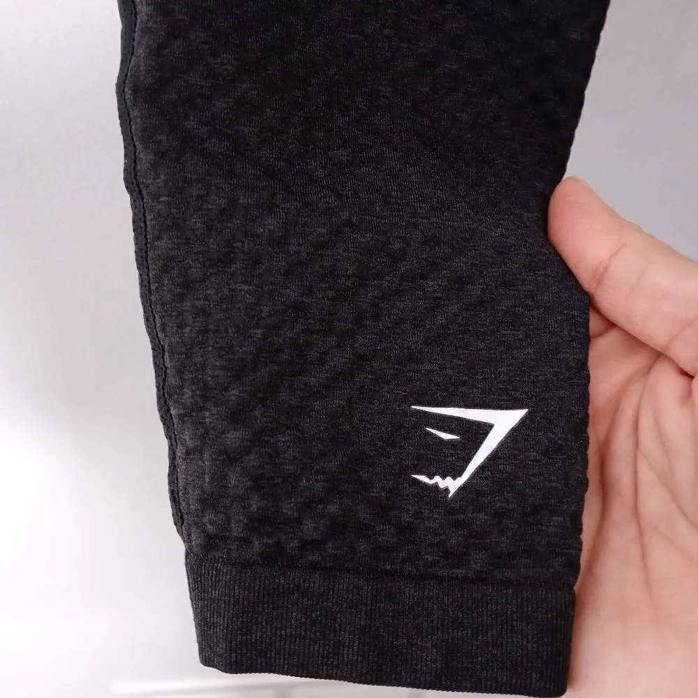 Gymshark black/dark gray leggings - Image 4