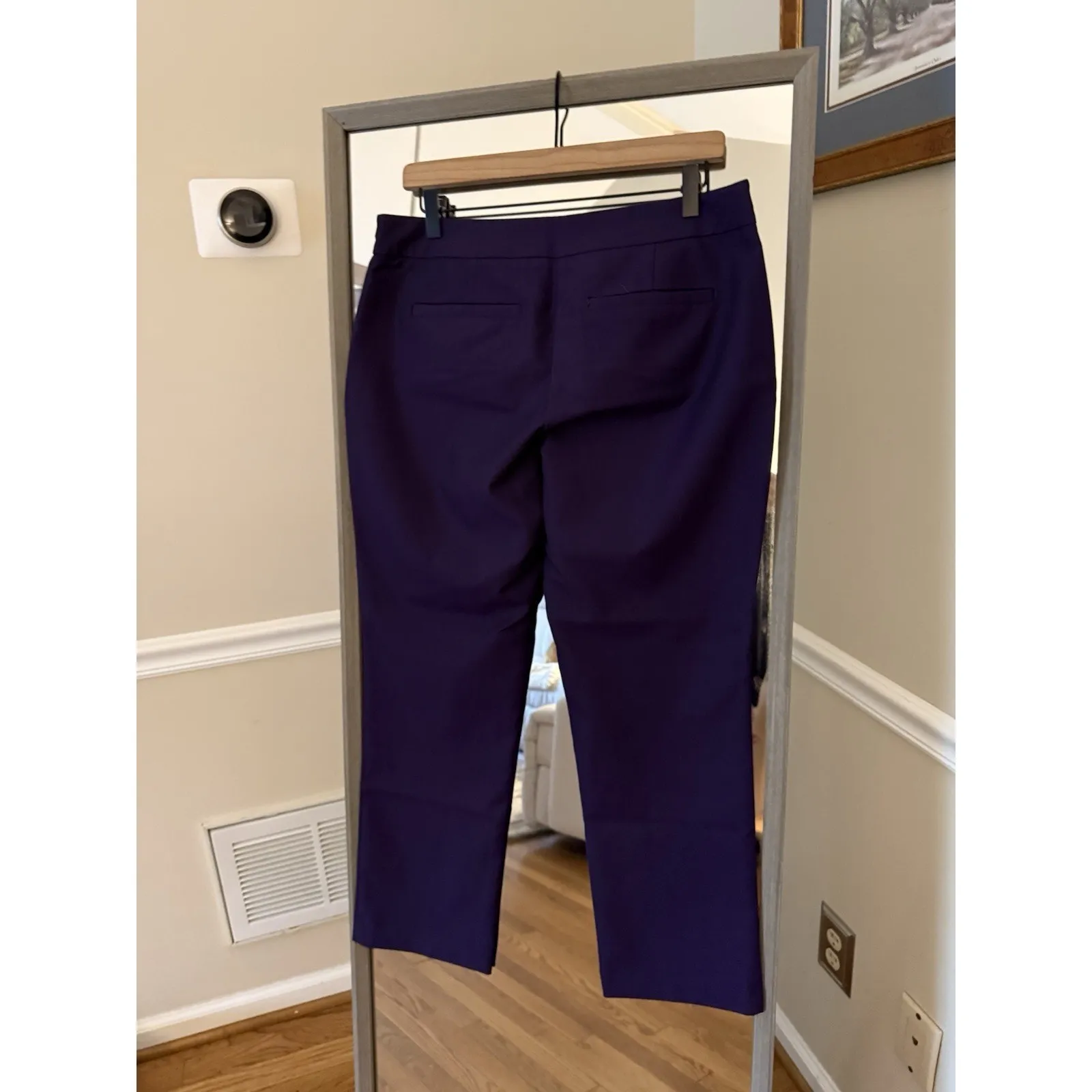 7th‎ Avenue Design Studio New York & Company Women Blue Dress Pants 8 Tall Purple - Image 4