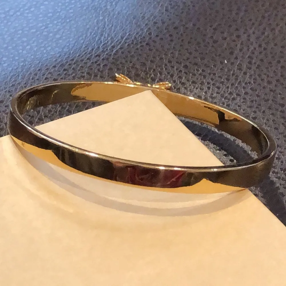 KATE SPADE Gold Bangle Bracelet With Gold Bow - Image 8