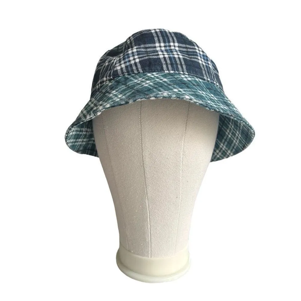 Womens Wild Fable Plaid Floppy Y2K Style Throwback Grunge Festival Bucket Hat - Image 3