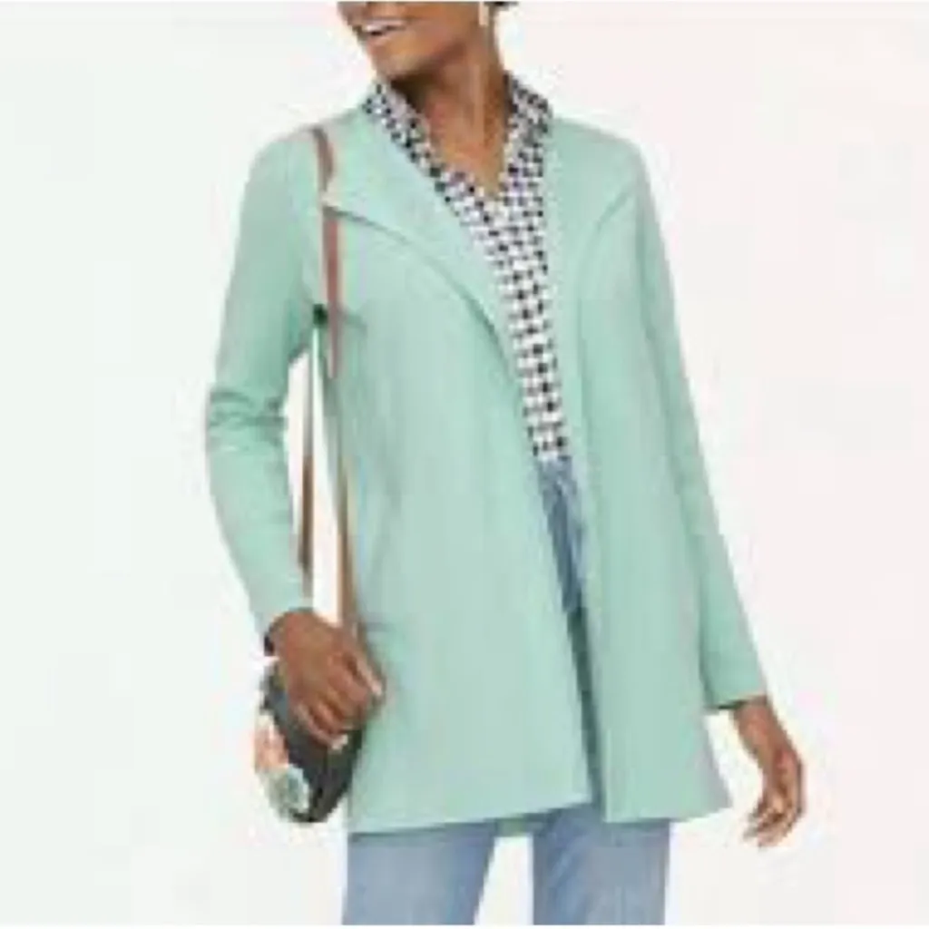 J.Crew Vanessa Sweater Jacket in mint size medium - Image 2