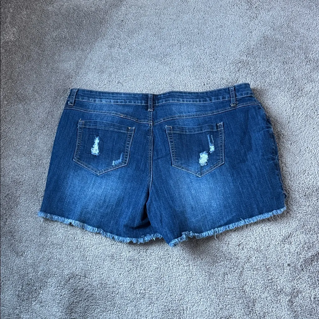 Cato Contemporary Denim Shorts SIZE 22W - Image 5