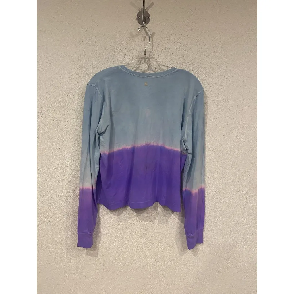 Spiritual Gangster Supernova Shirt Womens XS Small Blue Purple Tie Dye Long Slee - Image 4