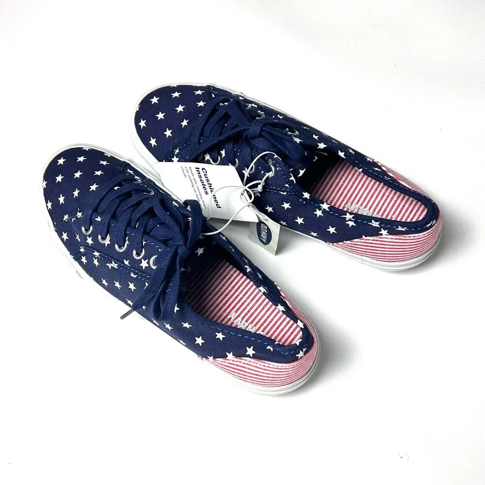 Old Navy Women’s Stars & Stripe July Fourth  Flag Style  Sneaker Sz 7 NWT - Image 4