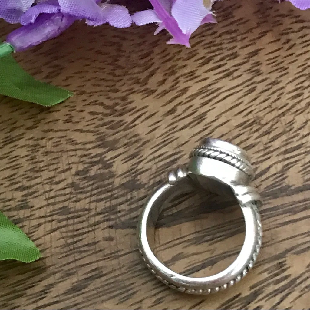 Sarda Amethyst Ring .925 Sterling Silver Size 6 - Image 4