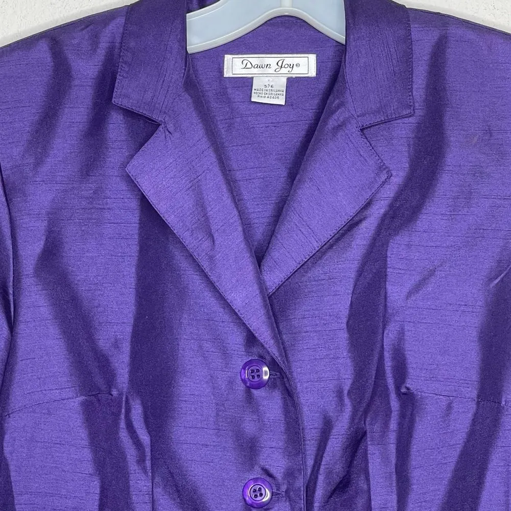 Vintage Dawn‎ Joy 3 Piece Skirt Set Purple Size undefined - Image 15