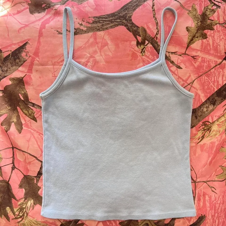 light baby blue cami tank top - Image 6