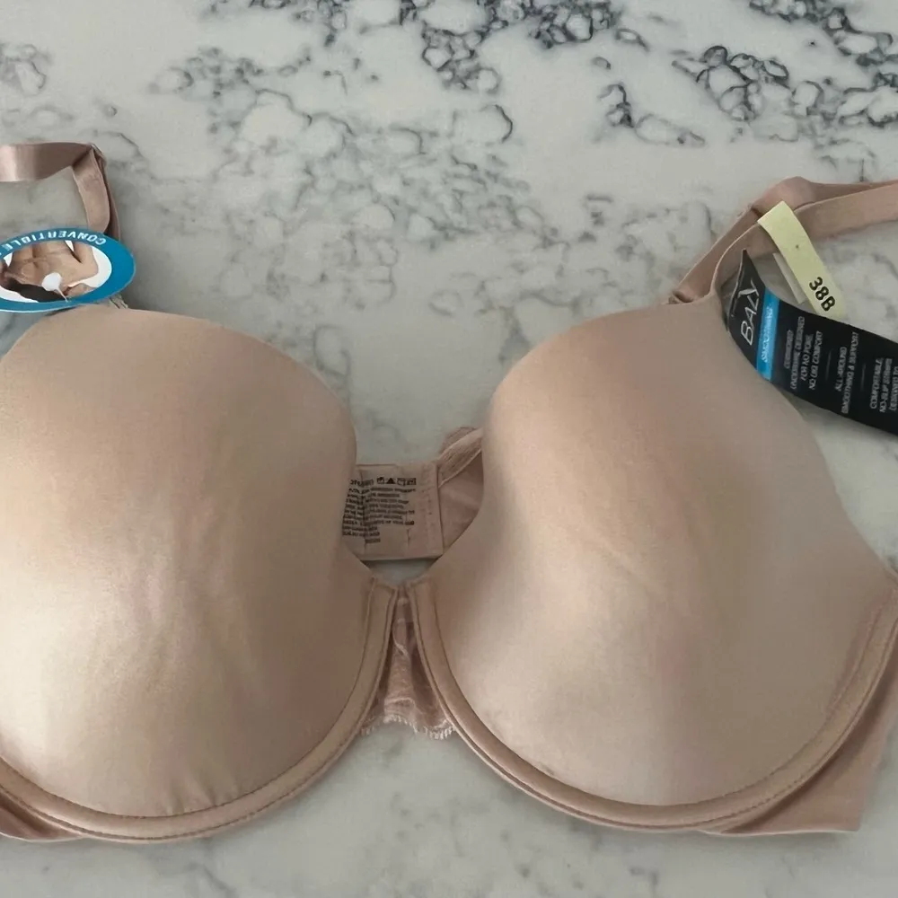 Bali 38B One Smooth U Dreamwire Shaping Underwire Bra Beige convertible back Tan Size undefined - Image 4