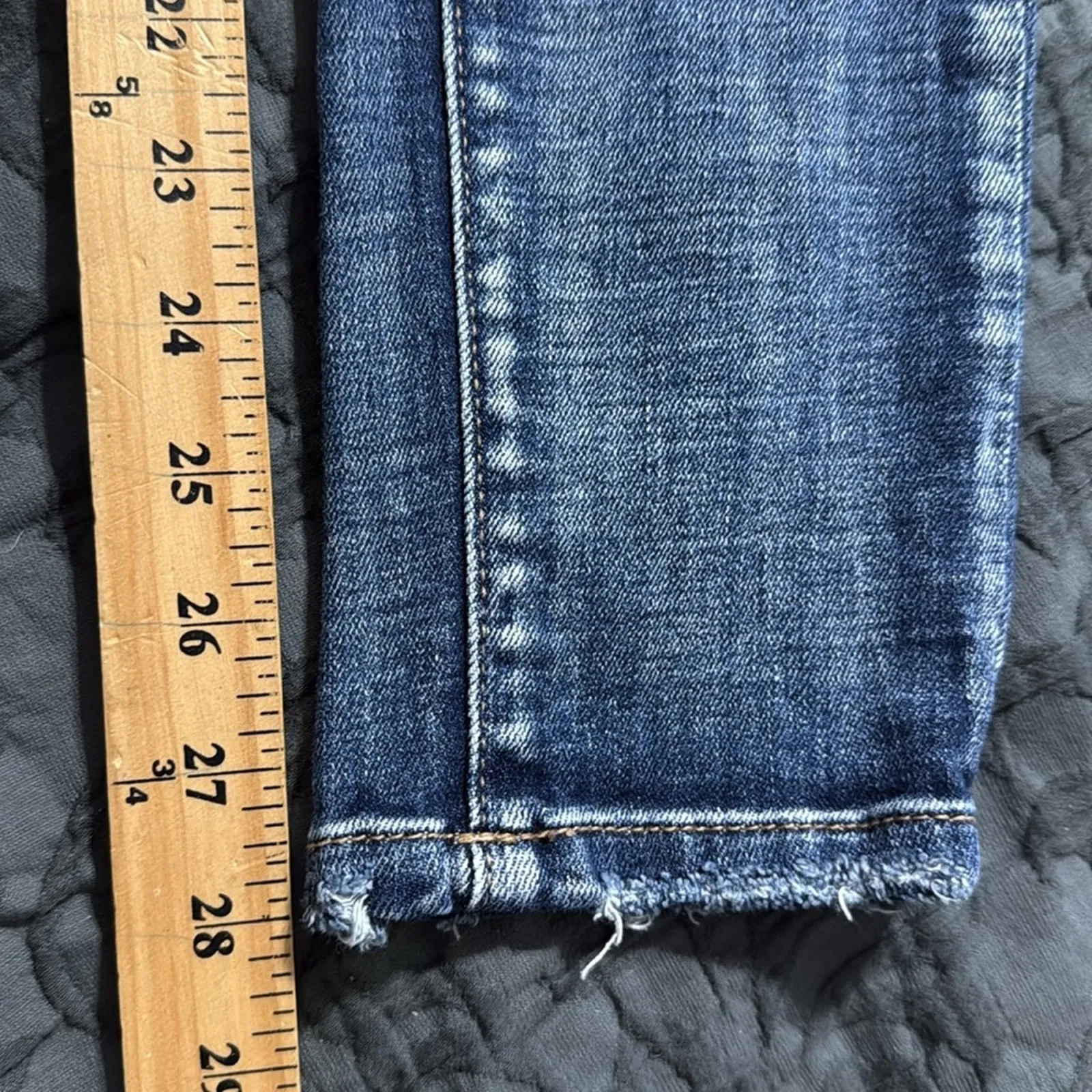BKE denim BILLIE jeans size 27 slim fit high rise ankle skinny distressed butt - Image 8