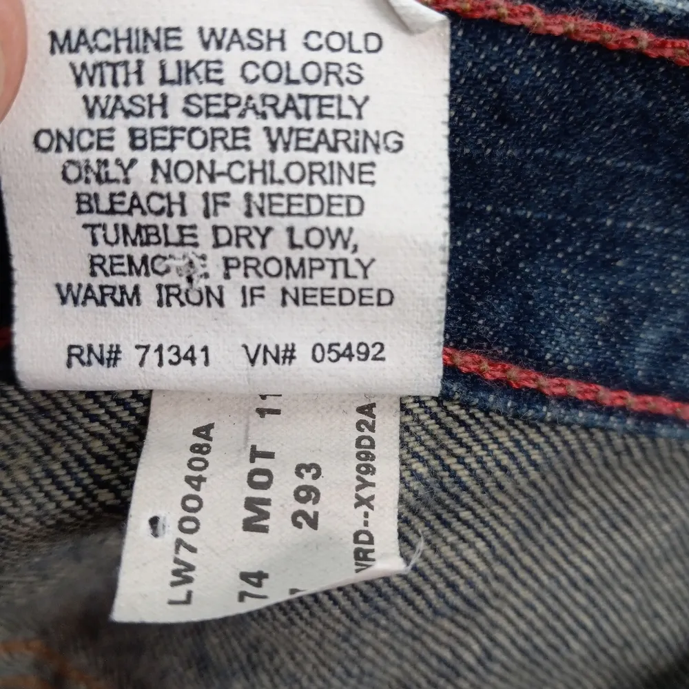 LL Bean 30x30 6 Women's Cotton Denim Plain Pocket Straight Stone Washed Jeans Blue Size 30 - Image 13