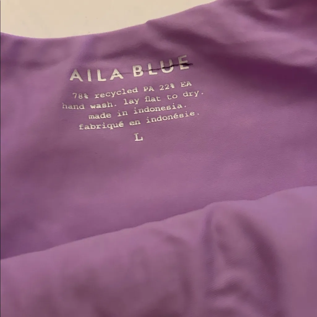 New Aila Blue Vica Bottom violet size large puckered style textured high cut - Image 7