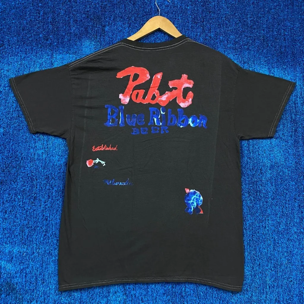 Pabst Blue Ribbon Graphic T-Shirt Size Large - Image 2