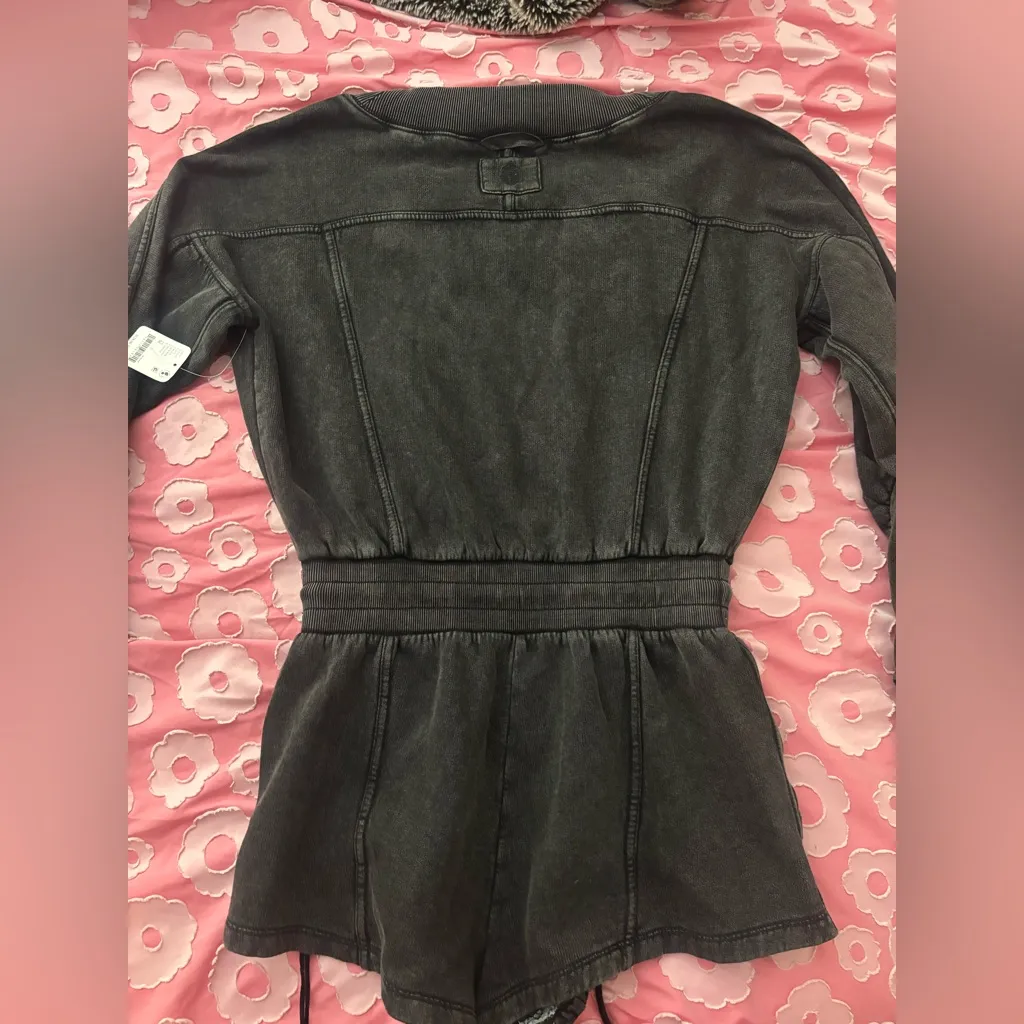 Free People Charcoal Jumpsuit - Image 5