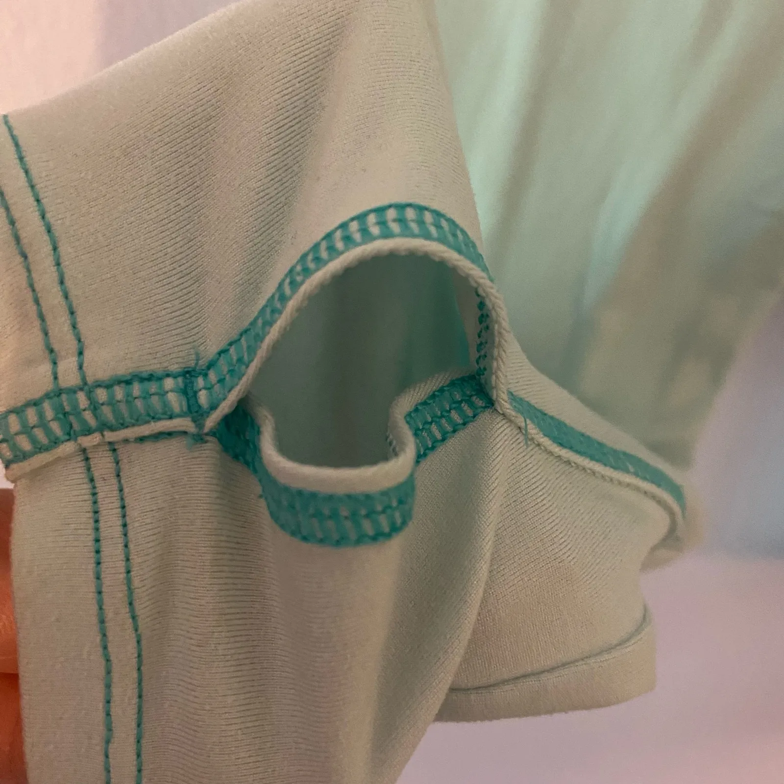 Athleta Light Blue Long Sleeve Athletic Shirt Gorpcore Active Women's size Small - Image 3