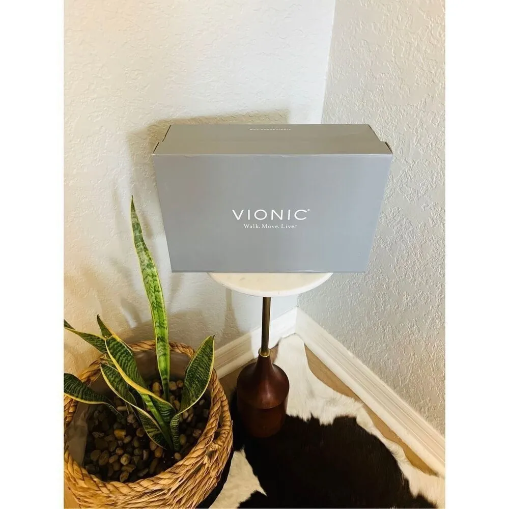 VIONIC Leyo Sneaker Orthotic Comfort Cushioned Tennis Shoes, Black, Size 8, NWT - Image 2