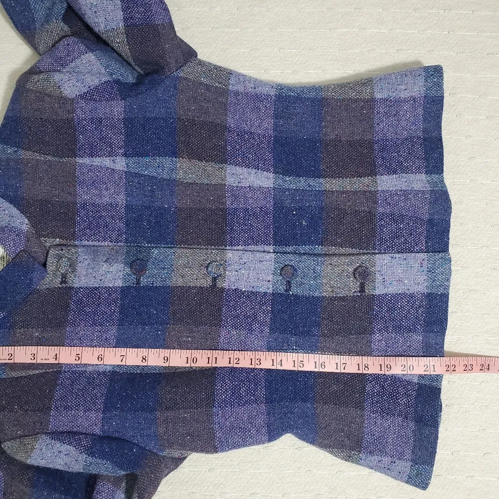 The International Fashion Shop Bunratty Cottage Donegal Tweed Wool Blazer Size14 Blue Size 14 - Image 6