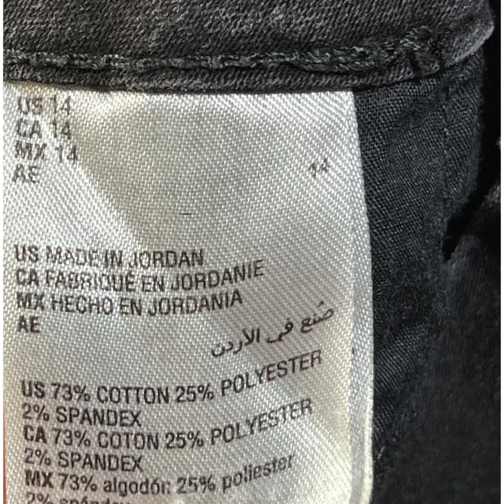 Black Jeans Charter Club Size 14 Lexington Straight Stretch Med Rise - Image 5