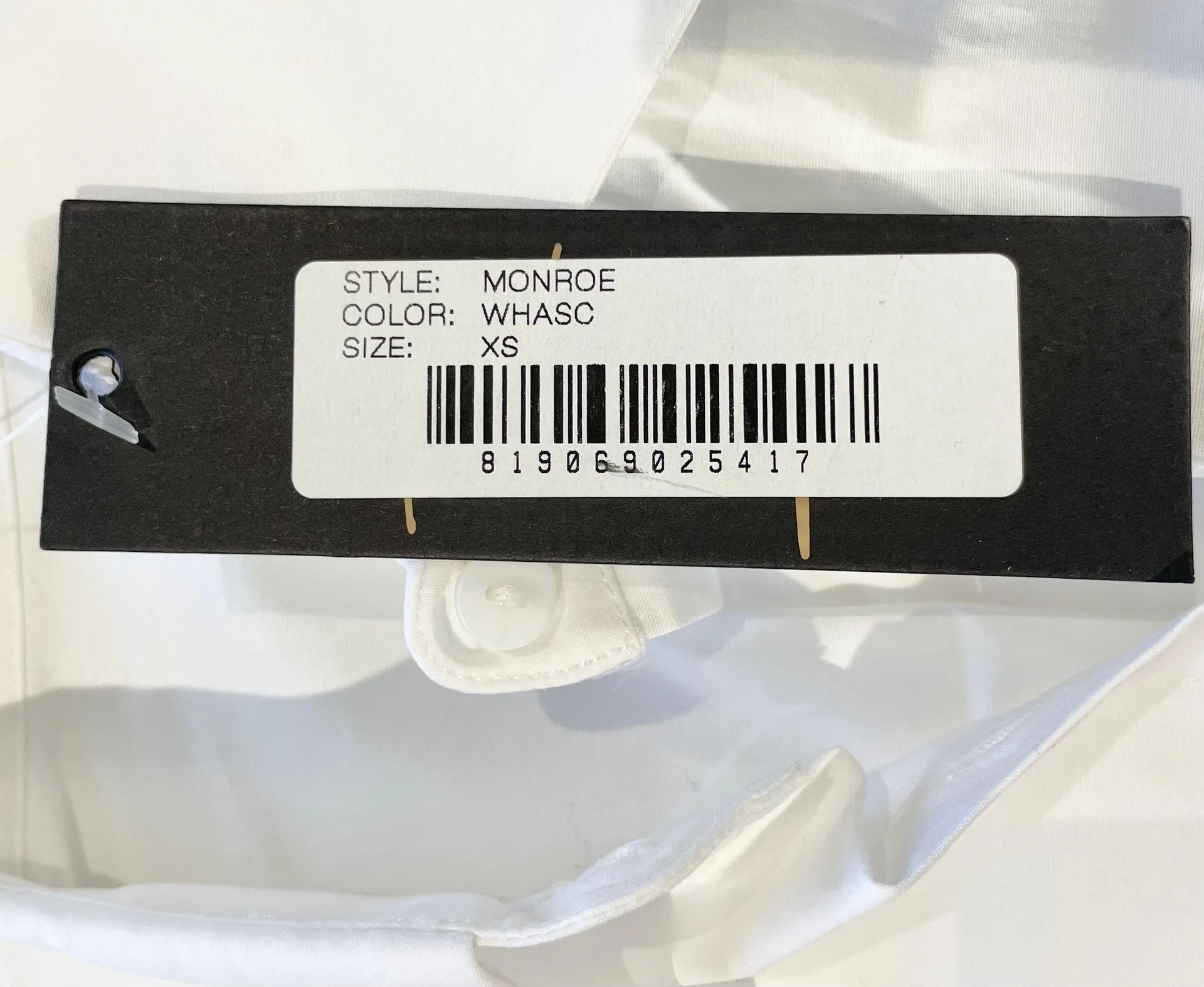 New  Plaid Bodice Overlay Button Down Shirt Monroe Yellow White - Image 18