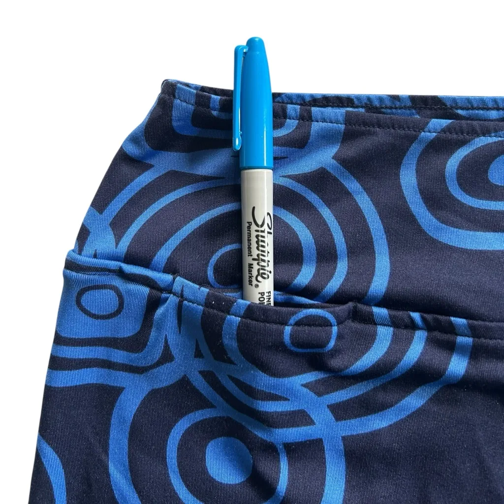 Golftini Eager Eyes A Line Golf Tennis Skort Skirt Sporty Activewear preppy blue Size L - Image 4