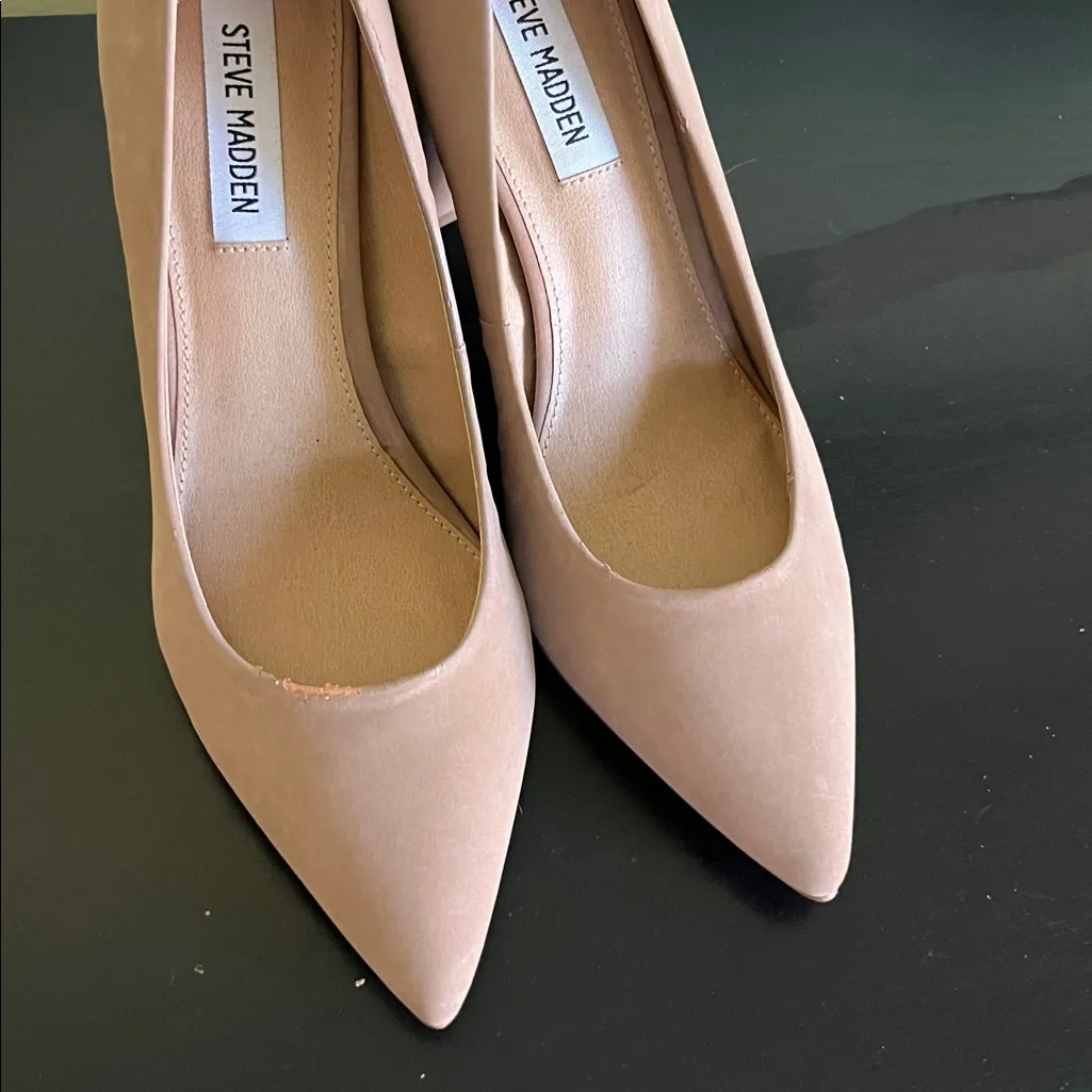 Steve Madden Arya Elegant Nude Block Heels - Image 5