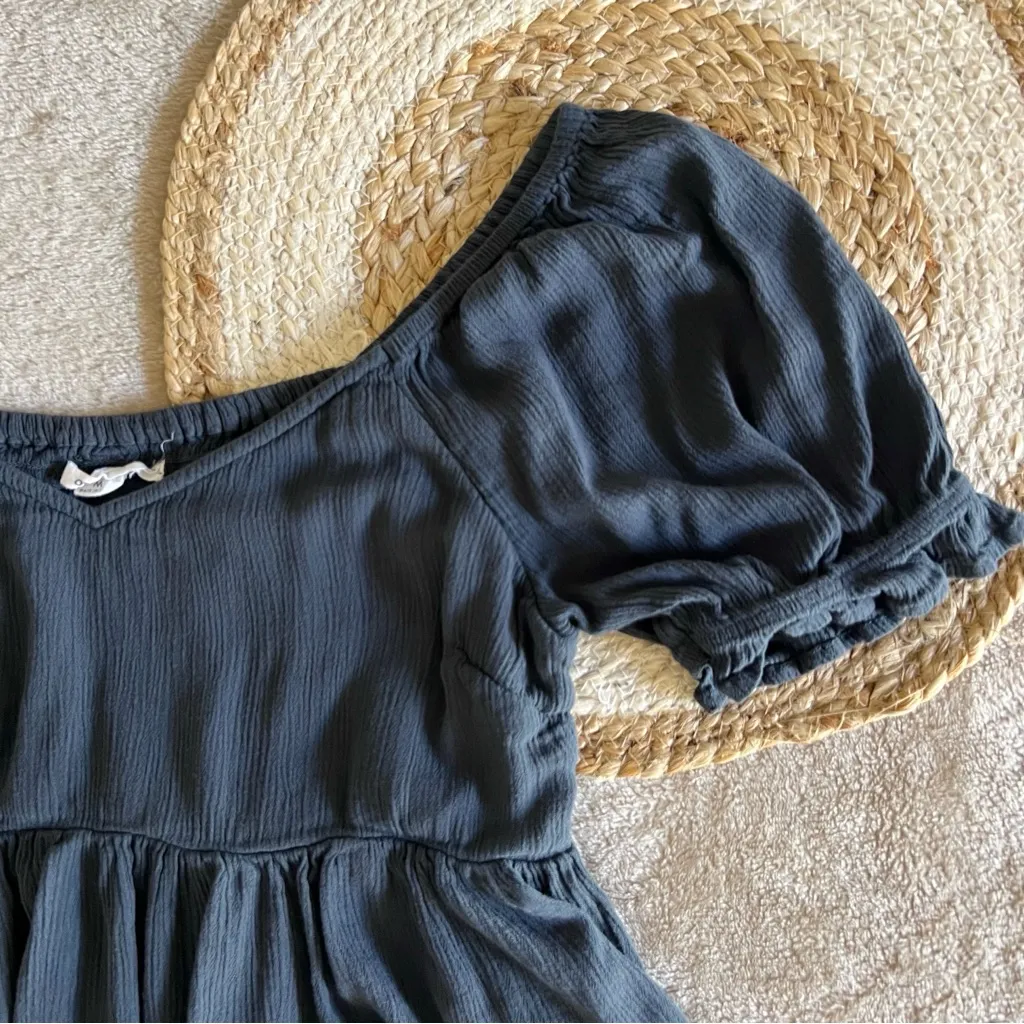 O'Neill O’Neil Navy Blue Babydoll Blouse - Image 2