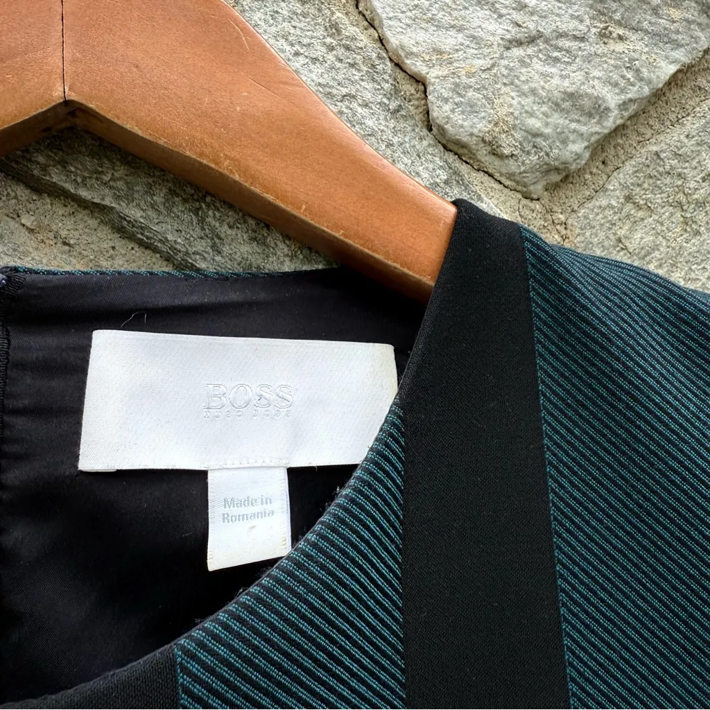 Hugo Boss Dermely Structured Stretch Knit Sheath Office Dress - Image 4