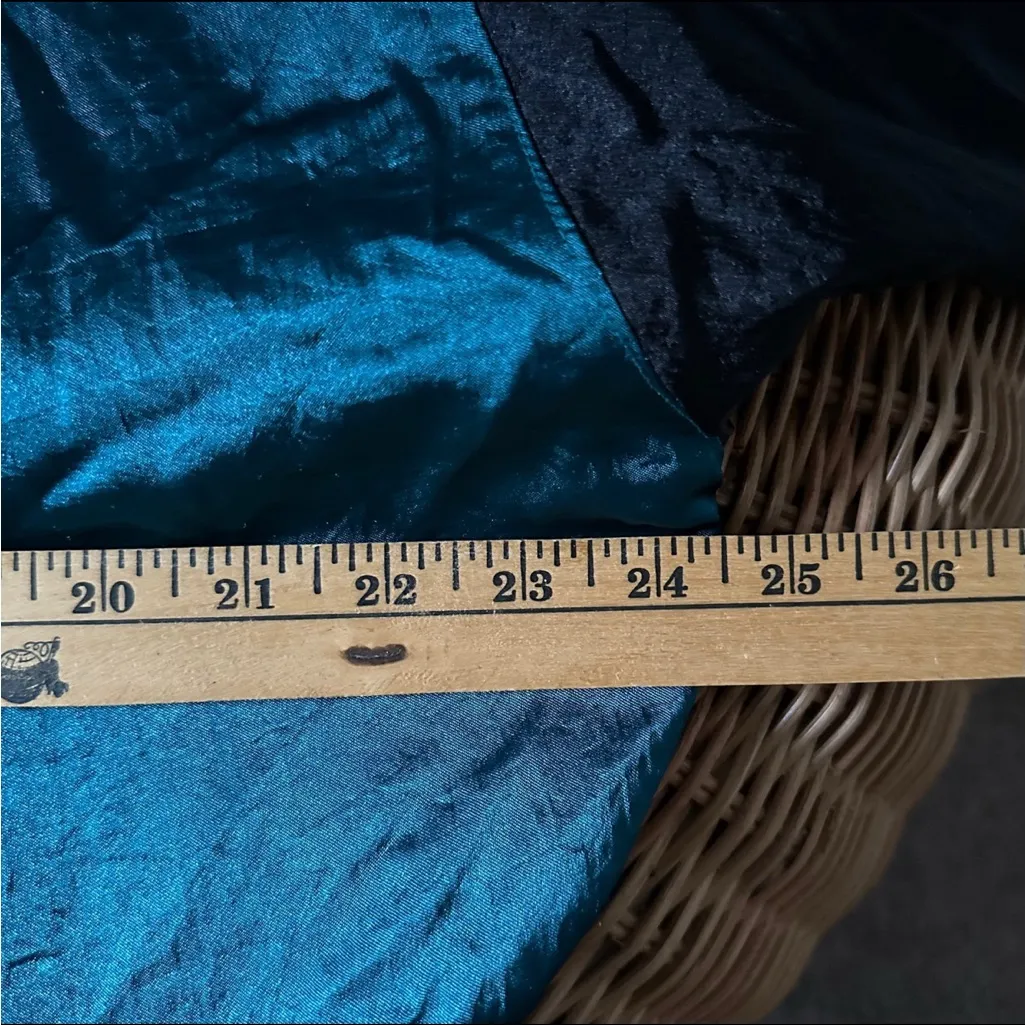 Lavon Women's Silk Bomber Jacket Quilted Purple Teal Black Windbreaker Size L - Image 4