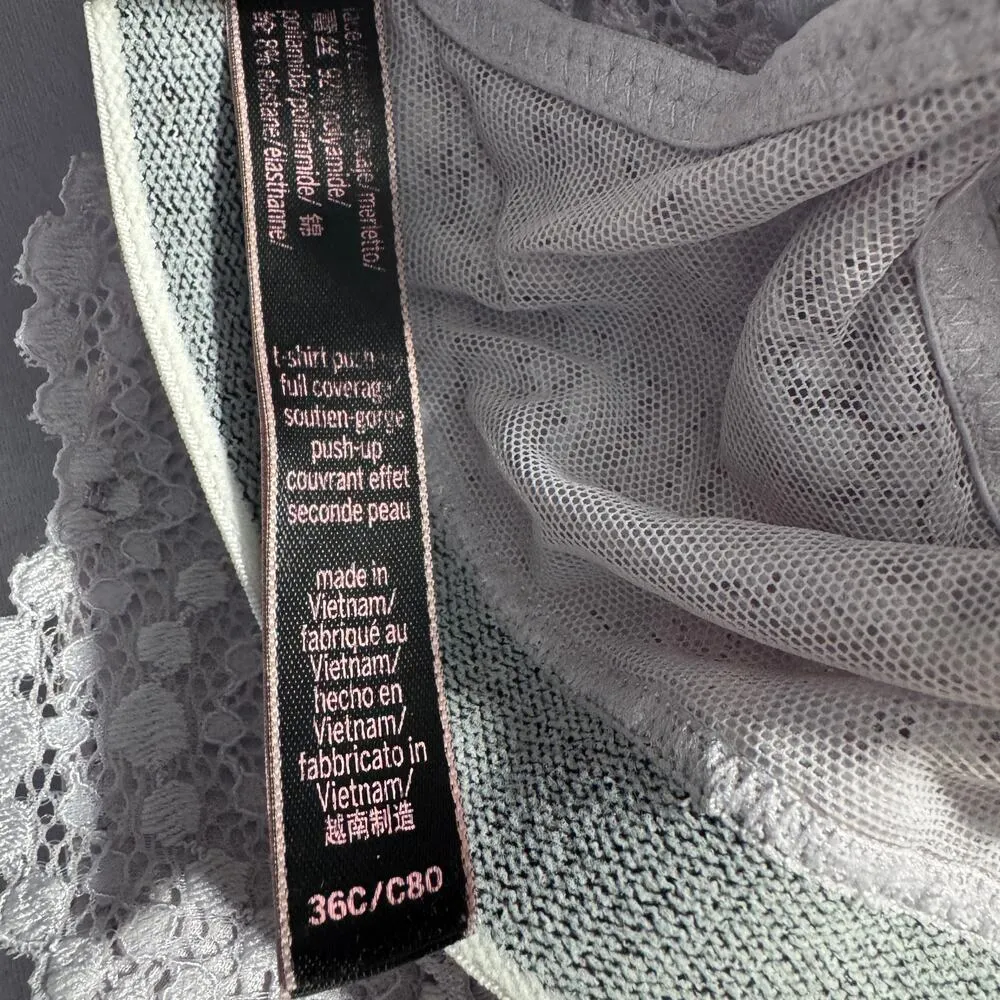 Victoria’s Secret SZ 36C T-Shirt Push-Up Full Coverage Bra Wired Convertible - Image 11