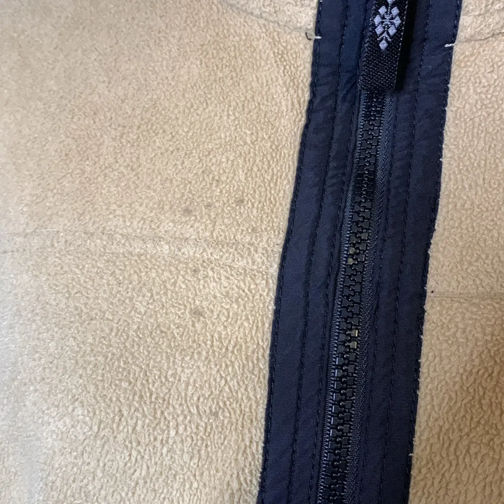 Alpine Tek Beige Fleece Zip Up Sweater - Image 3