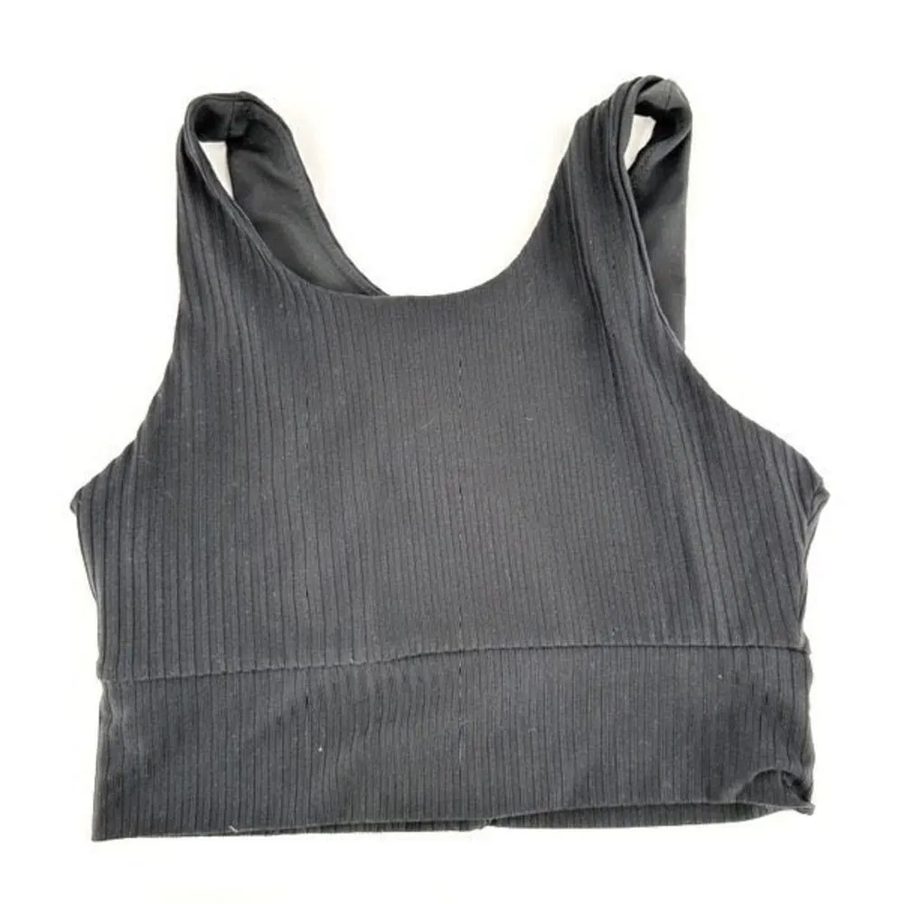 DYI‎ crop top bra black ribbed size small - Image 3