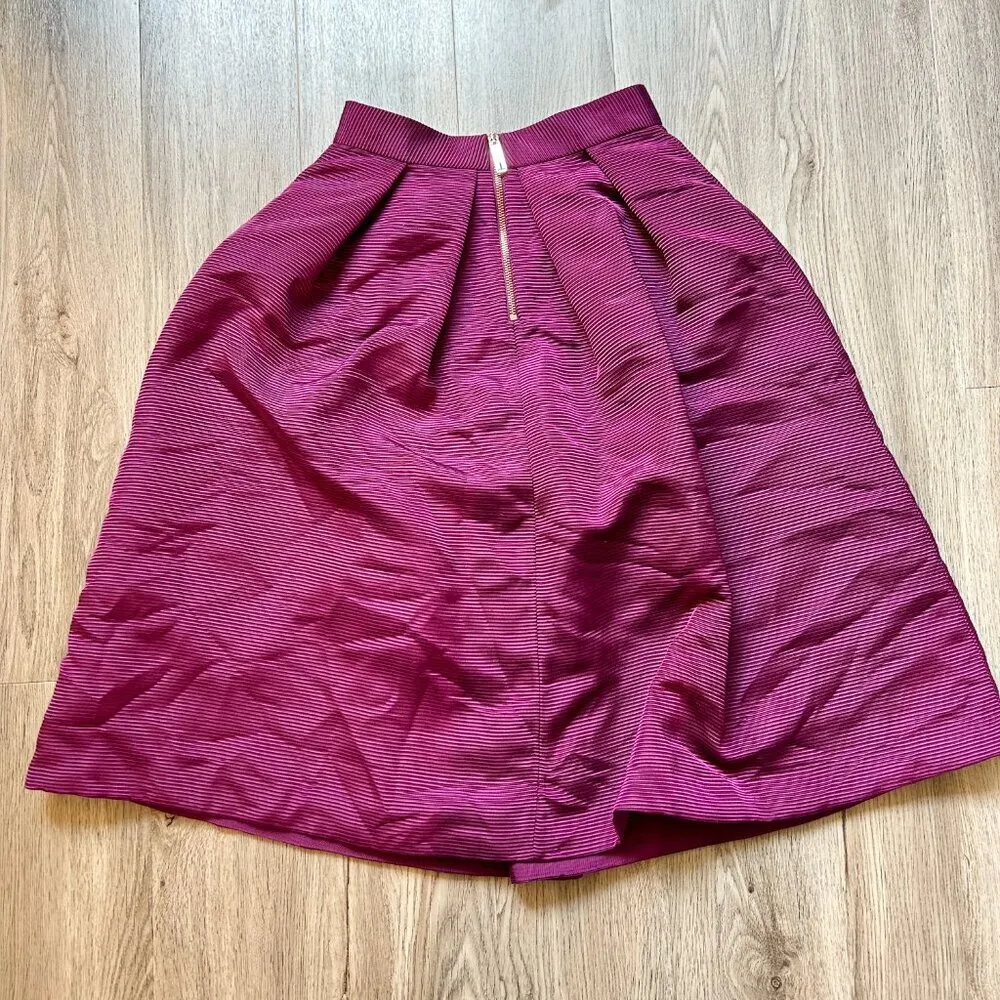 Ted Baker Zelida High Waisted Midi Skirt Purple Size 1 - Image 8