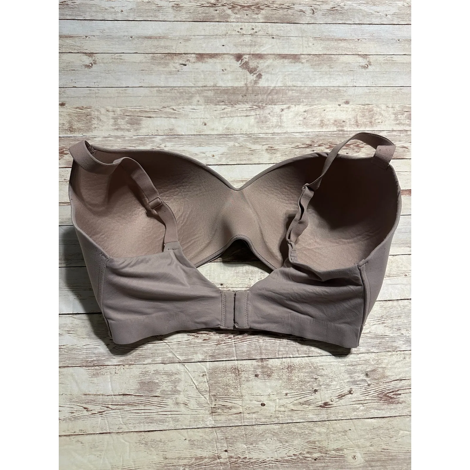 SOMA Enbliss Wireless Bras (2) Size 38DD Neutral Brown Comfort Padded - Image 6