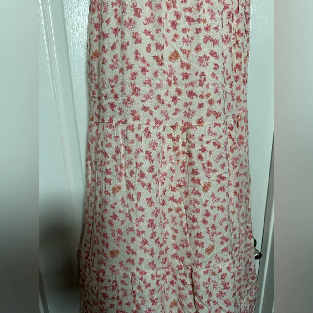 NWT Dee Elly Feminine Floral Spaghetti Strap Maxi Dress Stretch Sundress Size LG - Image 5