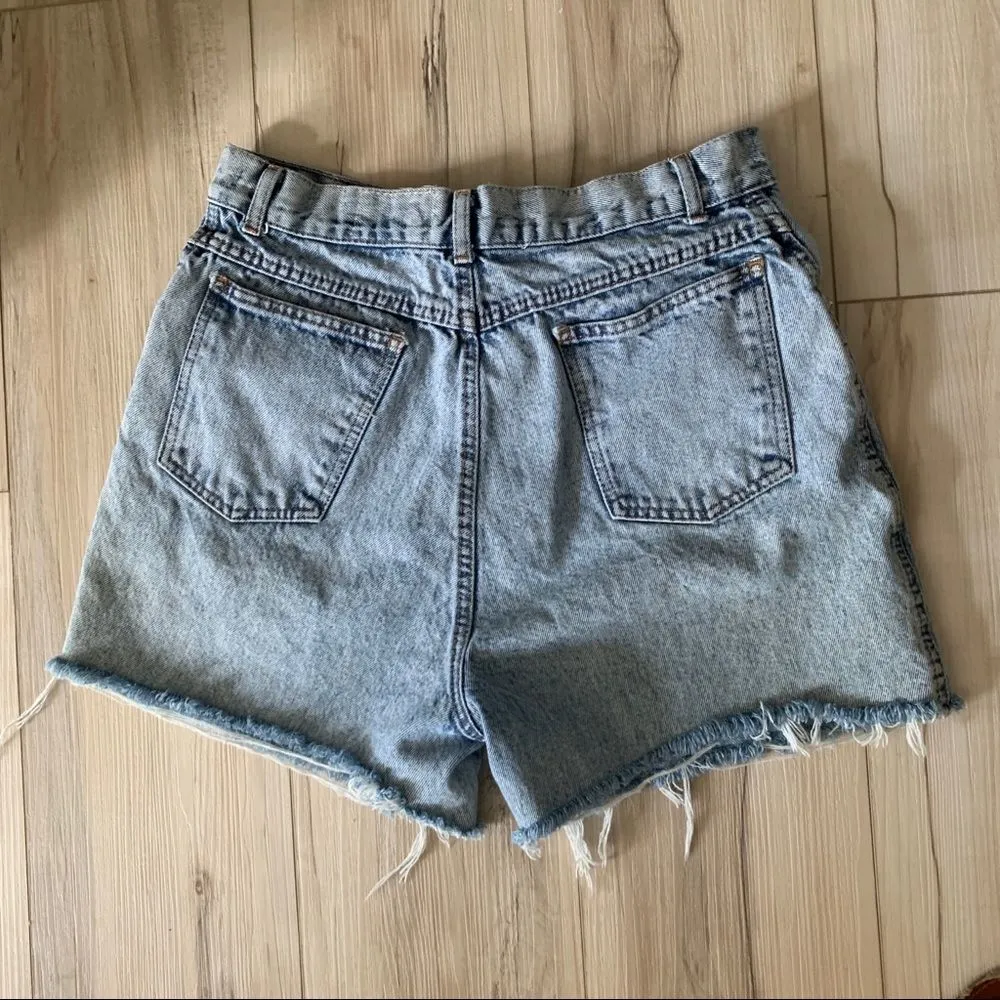 Vintage acid washed studded MOM denim jean shorts Y2K Blue Size undefined - Image 5