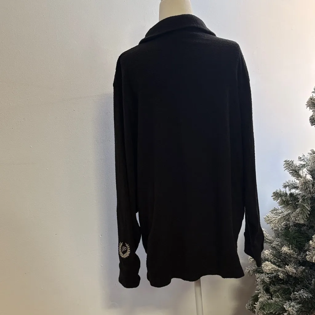 PINK Victoria's Secret Black Button-Up Shirt - Image 5